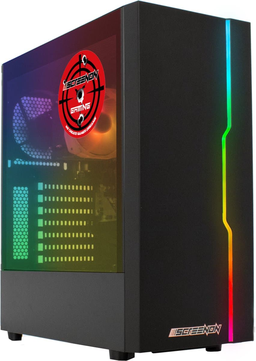 ScreenON - Game PC - AMD Ryzen 3 - 240GB SSD - Radeon RX Vega 8 - GamePC.X100127 + WiFi & Bluetooth