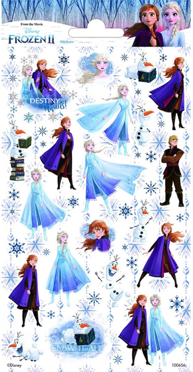 Haza Original Stickervel Glitter Frozen 2 Meisjes 20 X 10 Cm Papier