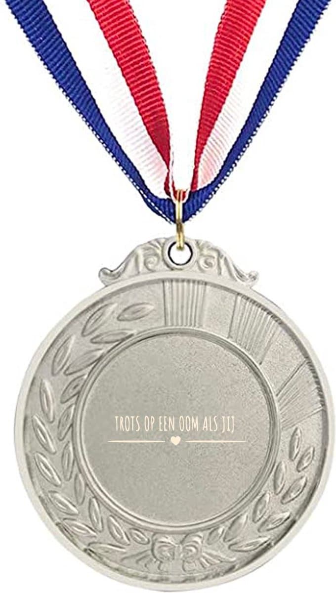 Akyol - trots op een oom als jij medaille zilverkleuring - Oom - cadeau oom - leuk cadeau voor je vriend om te geven - verjaardag oom