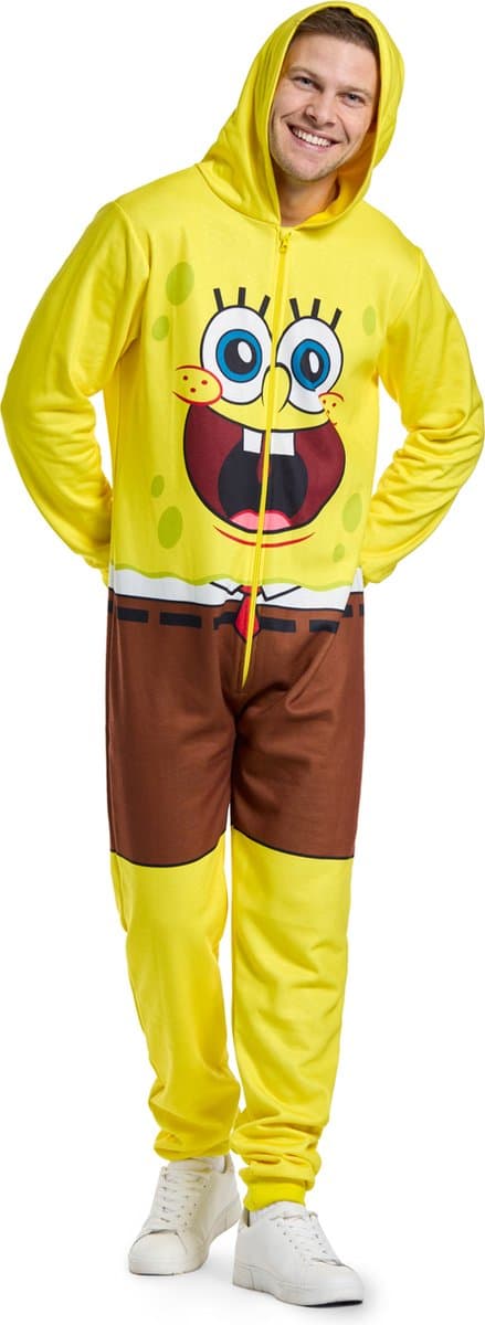 OppoSuits SpongeBob™ Onesie - Volwassenen Onesie - Carnavalskleding - Geel - Maat XS