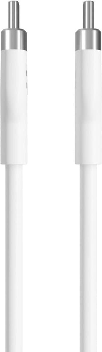 Hyper HyperJuice USB-C naar USB-C silicone charging kabel (1.5m/60W) – 60W Oplaadvermogen – Duurzaam en Knoopvrij – Compatibel met 1.000+ USB-C Apparaten - Wit