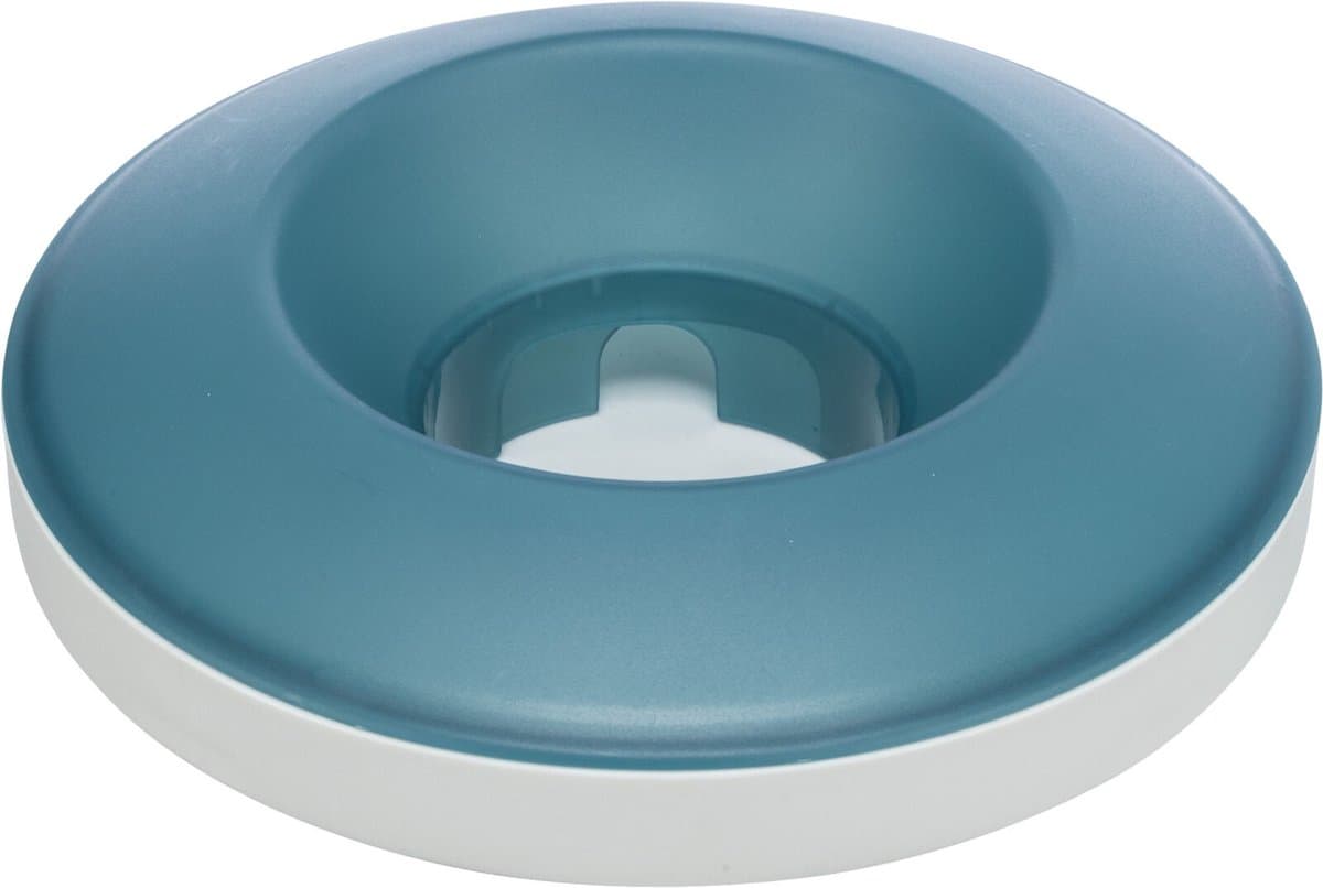 Trixie Slowfeeder Hond - Rocking Bowl - Kunststof - Grijs Blauw - 23 cm - 500 ml