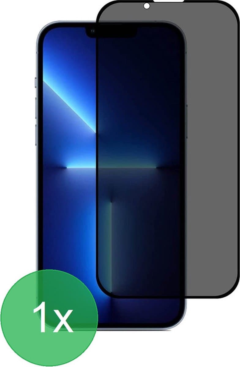1x Screenprotector Geschikt Voor: iPhone 13 / 13 Pro Privacy Full Screenprotector 1x - screen protector - volledige glas - bescherming - beschermglas - Anti Spy - ZT Accessoires