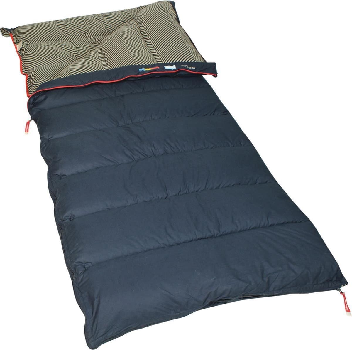 Polydaun IJsvogel - slaapzak - extra warm - GRS 3D-Polarsoft® vulling - navy/print - 85x210 cm