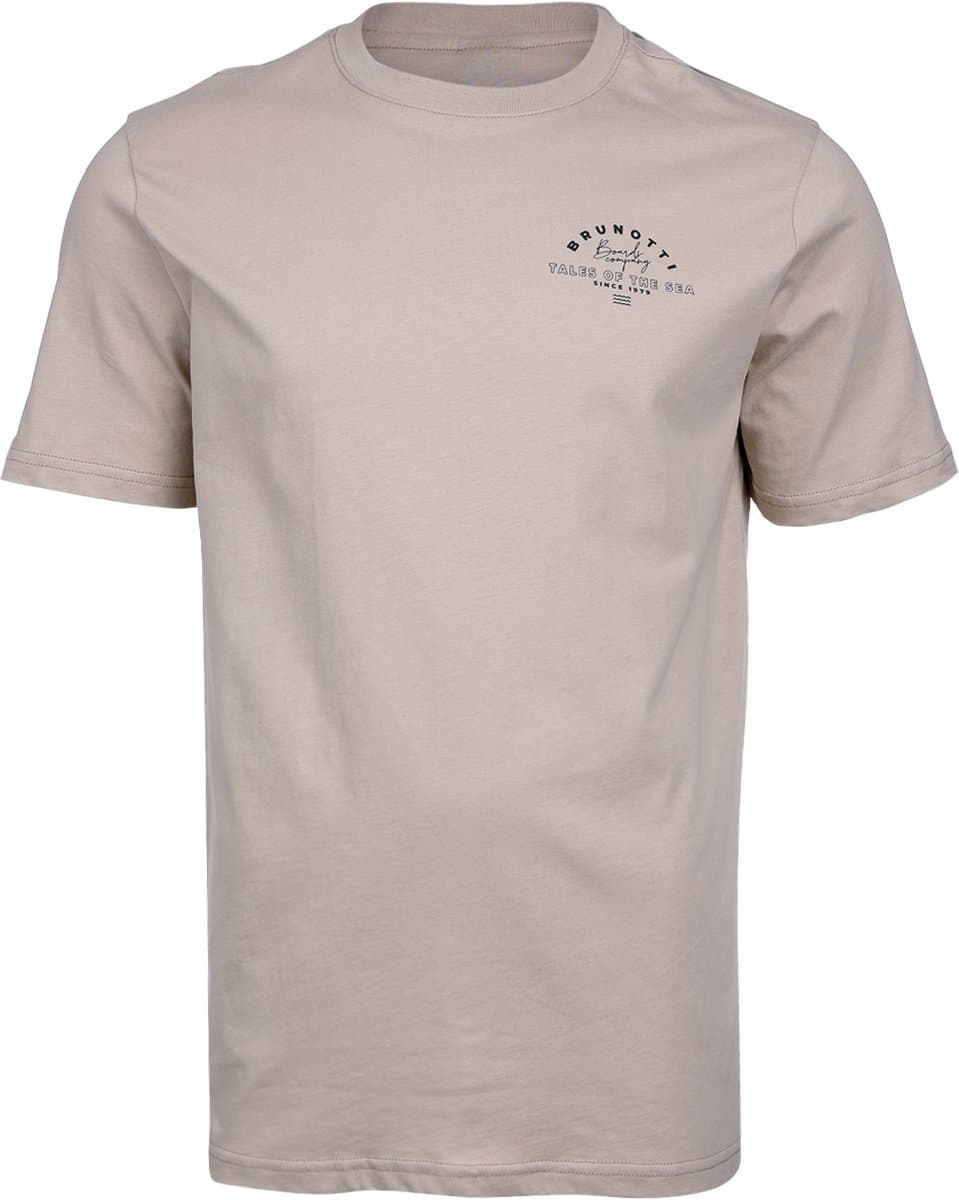 Brunotti - Janusai - T-Shirt Feather Grey - 100% Katoen - Regular Fit - L