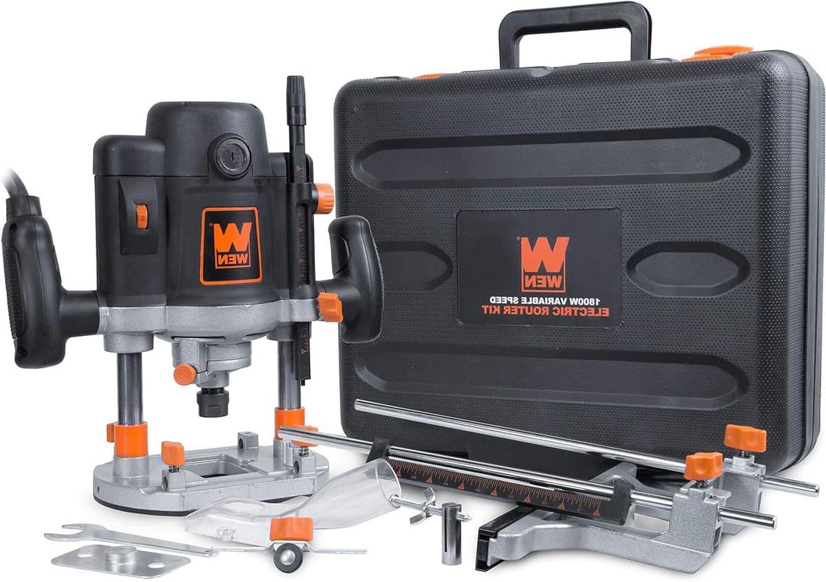 Houtbewerking Router Kit - Bovenfrees - Precisie Frezen - Variabele Snelheid - 1/4 en 1/2 inch bits