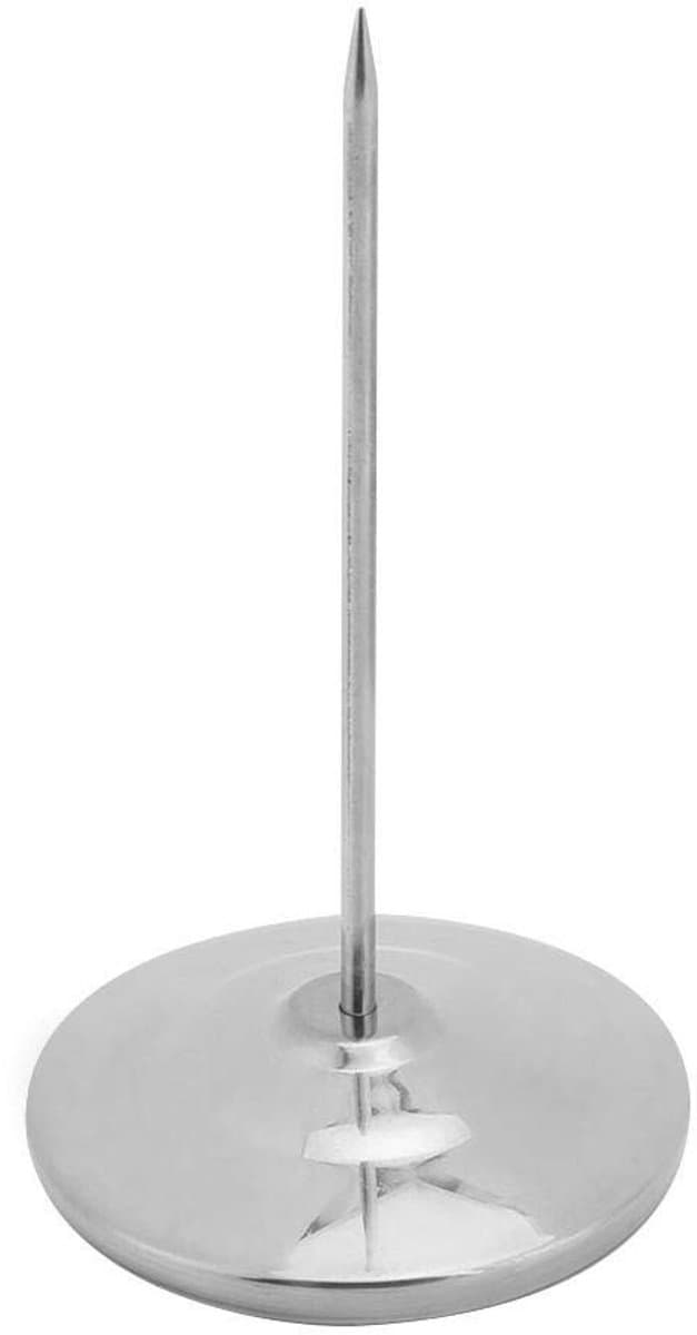 Jhubersproducts - Desk Straight Rod paper holder - Roestvrij staal - Duurzaam en stevig - Zilver - Voor memo's en facturen - Perfect voor kantoor en h