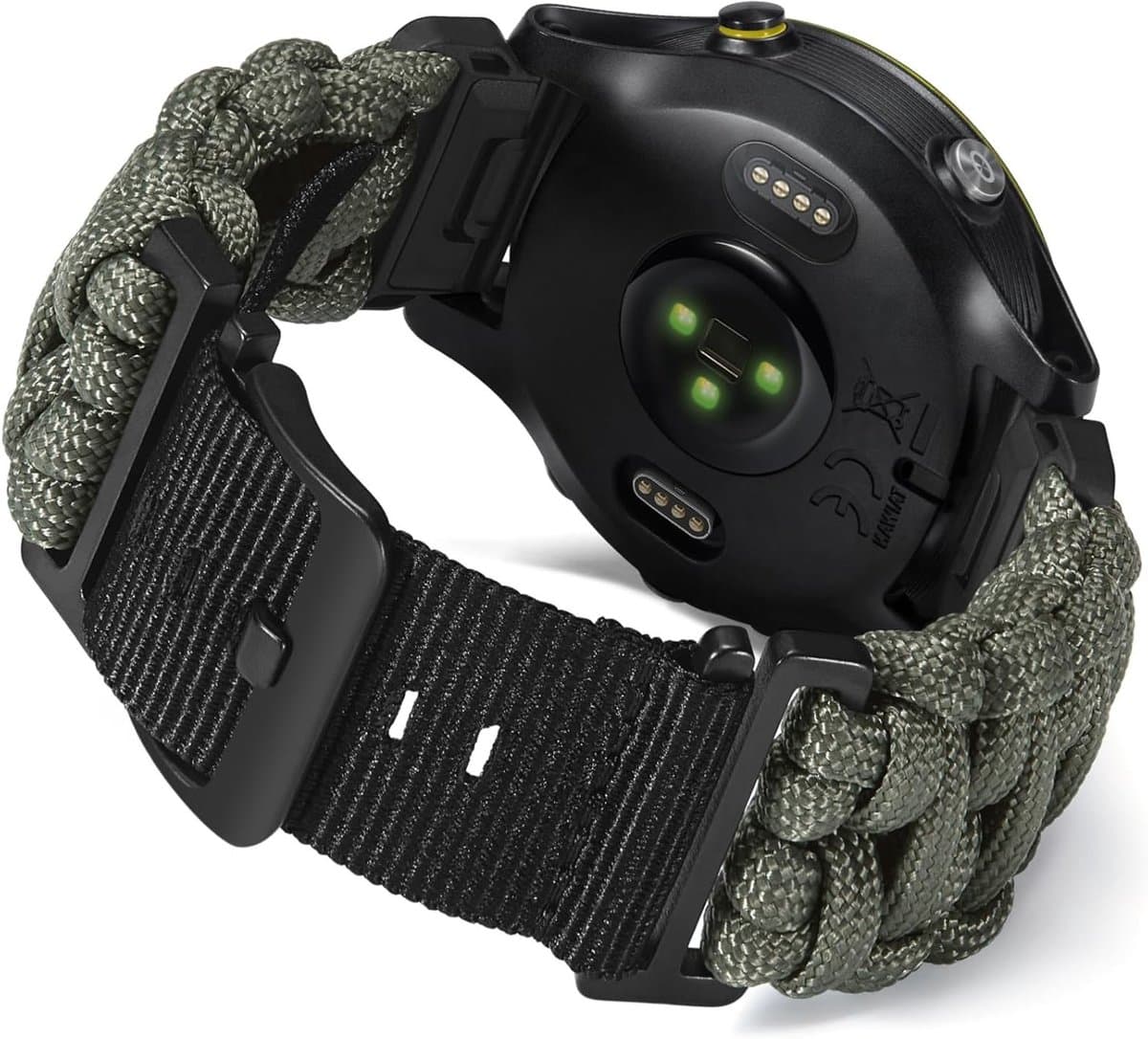 Militaire Sport Paracord Armband 20MM/22MM/26MM - Sterke Vervangband voor Garmin Quickfit en Activiteiten