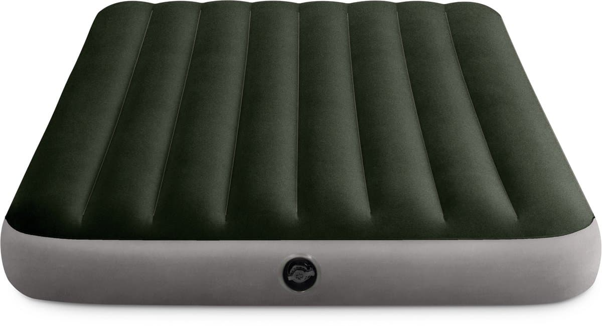 Intex Dura-Beam Prestige Downy Luchtbed - Grijs, 191 x 137 x 25 cm