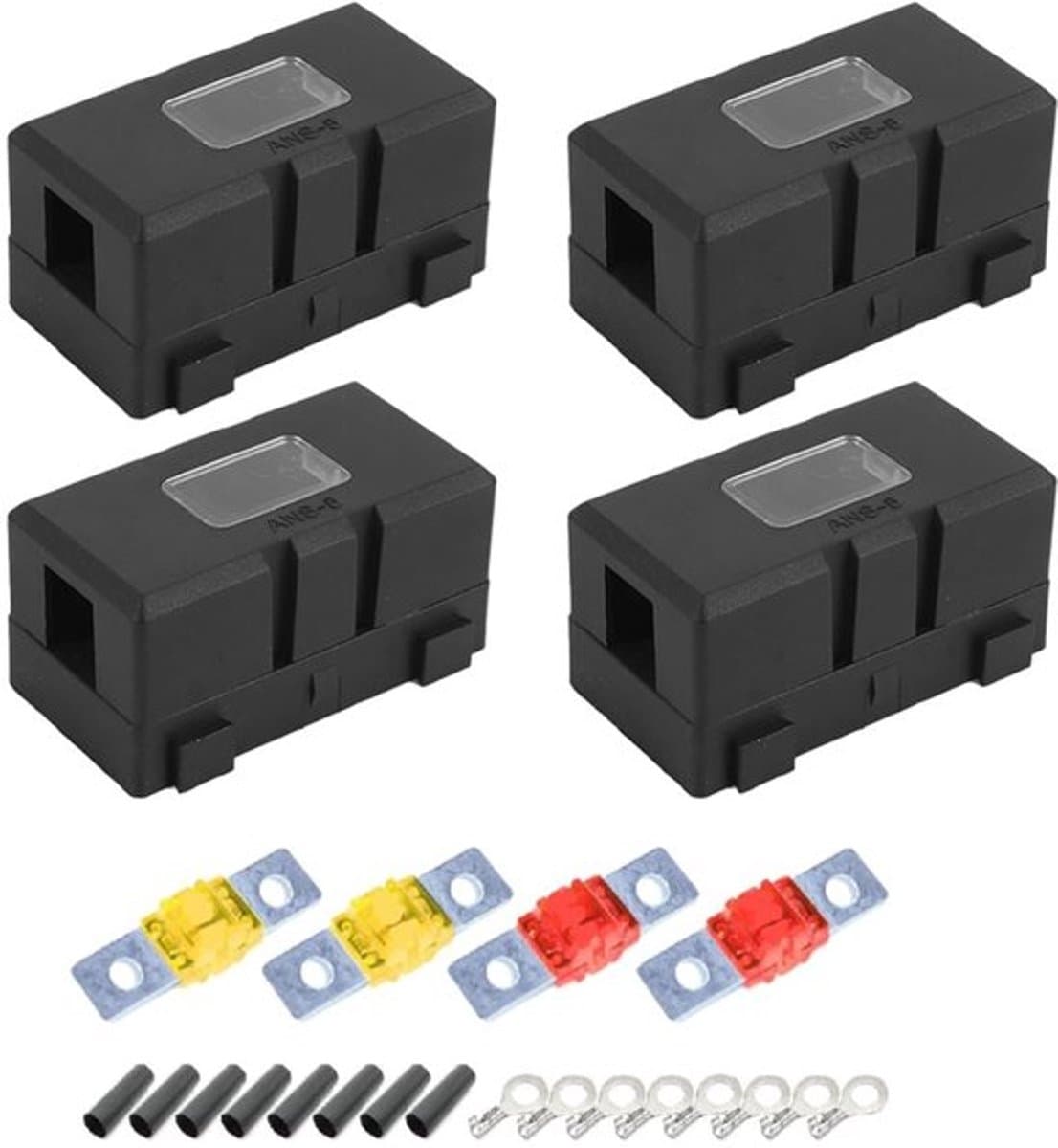 Allecto - Mega Automotive Fuse Holders Set - 4 Stuks - 120A en 150A
