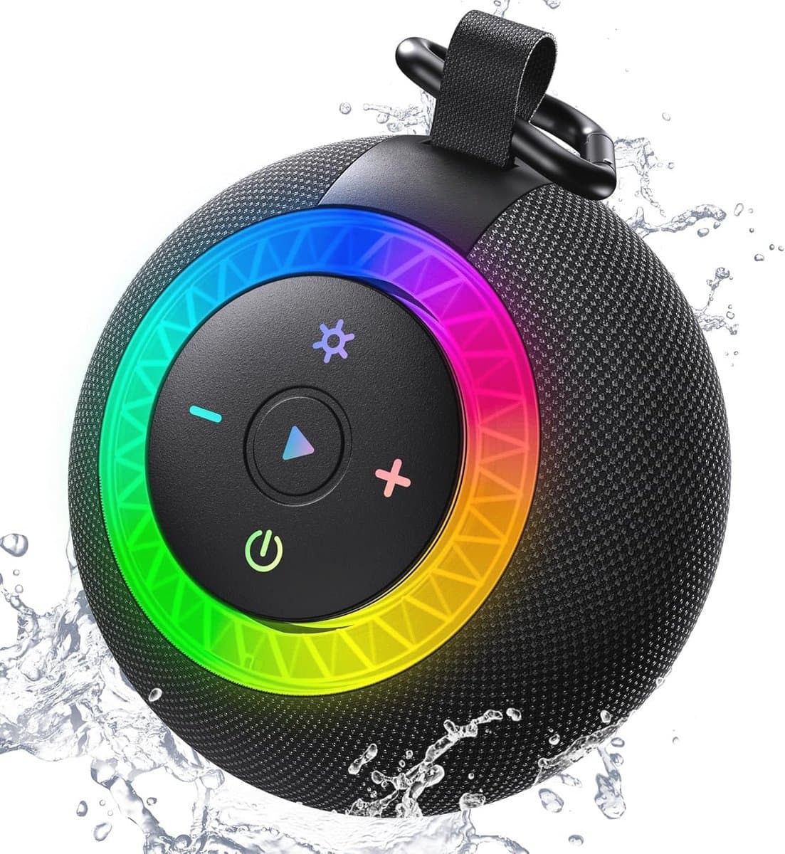 Draagbare Bluetooth Speaker - Kleine Muziekdoos - Muziek Luisteren - IPX7 Waterdicht - 24 Uur Speeltijd - Zwart