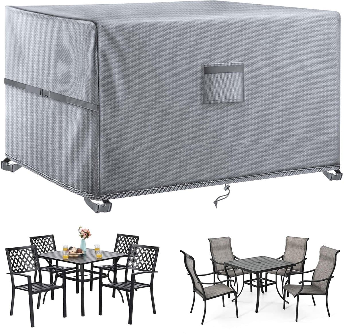 Dailygoods- Tuinmeubelhoes Waterdicht - Terrasmeubelhoes 420D - Rotan Meubelhoes - Winddicht - Anti-UV - 200 x 200 x 90 cm