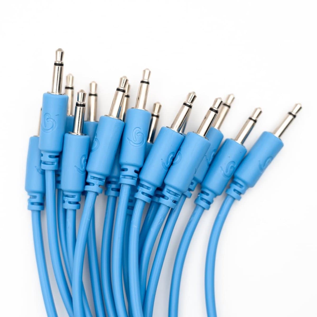 Bowl Modular - 5 patchkabels voor eurorack - recht - 15 cm - blauw