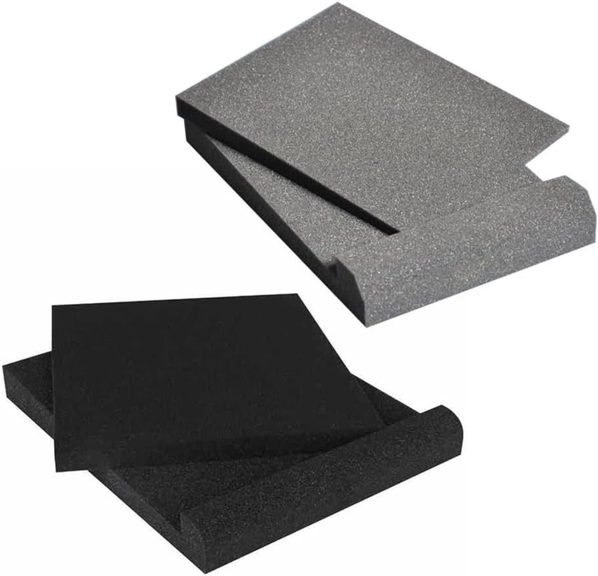 Studio Monitor Pads - Luidspreker Isolatie - Verbeter Geluid - Hoge Dichtheid Schuim - 30x17x4 cm - Zwart