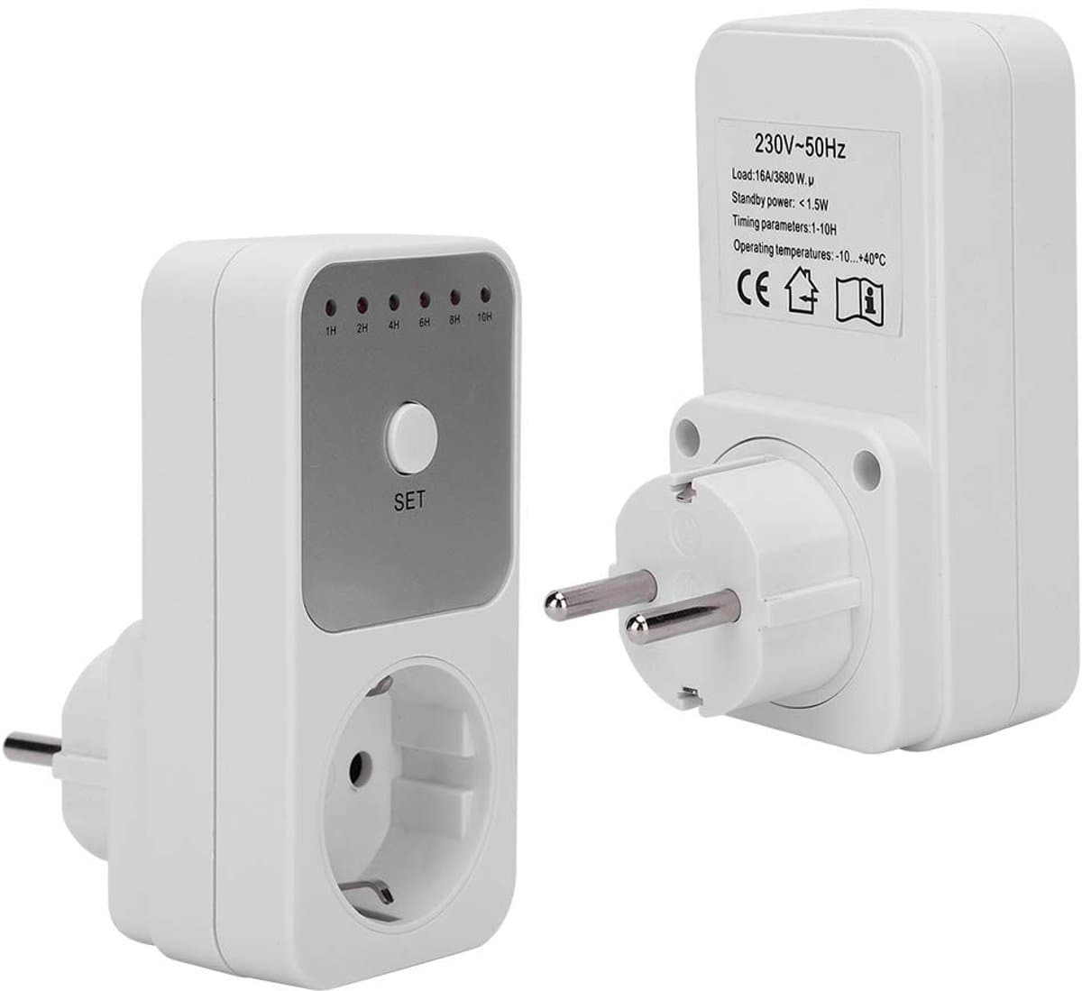 Store_8 - Timer Stekkerschakelaar - Countdown-Timer - Energiebesparende Controller - Wit - Elektrische Apparaten - Stroomverbruik - Geschikt voor H...
