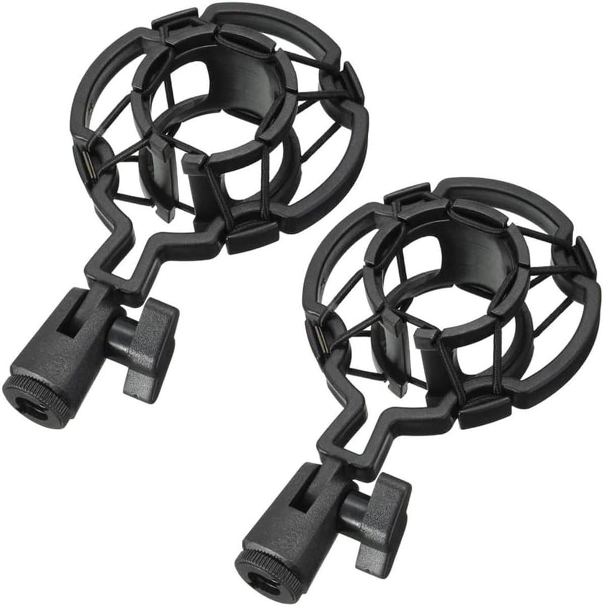 Microfoon Shock Mount - Microfoon Houder - Geluidsopname - Anti-Vibratie Ontwerp - 42-46mm Binnendiameter - Zwart