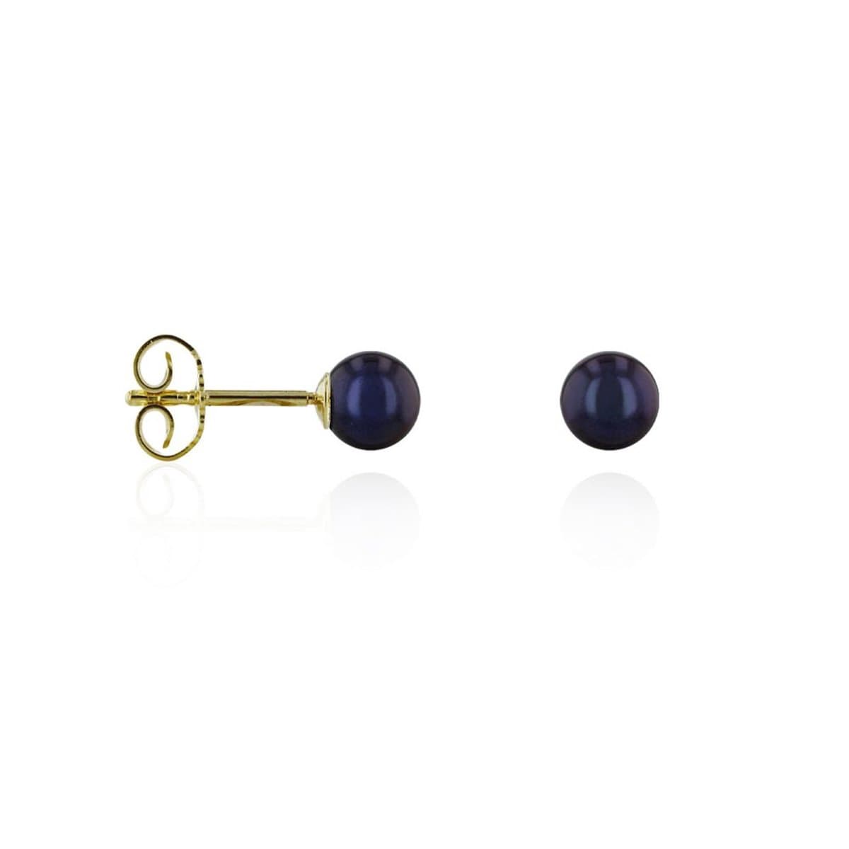Luna-Pearls - 311.0763 - Oorbellen - 585/-Geel goud met Zoetwater gekweekte parel en Diamanten