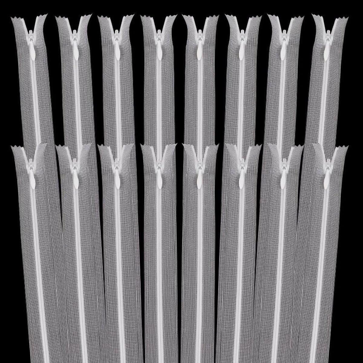 16 Stuks Transparante Onzichtbare Ritsen van 33,5 cm - Nylon Ritsen voor Naaiaccessoires, Tassen en Kleding