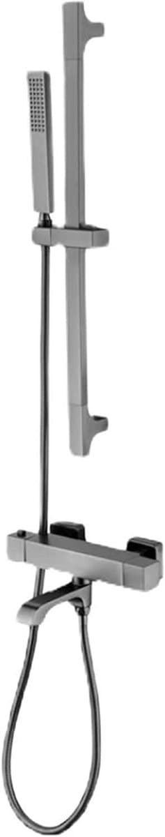 Badkraan Thermostatisch - Mengkraan Douche - Comfortabel Baden - Wandmontage Draaibaar - Messing Materiaal - Chroom