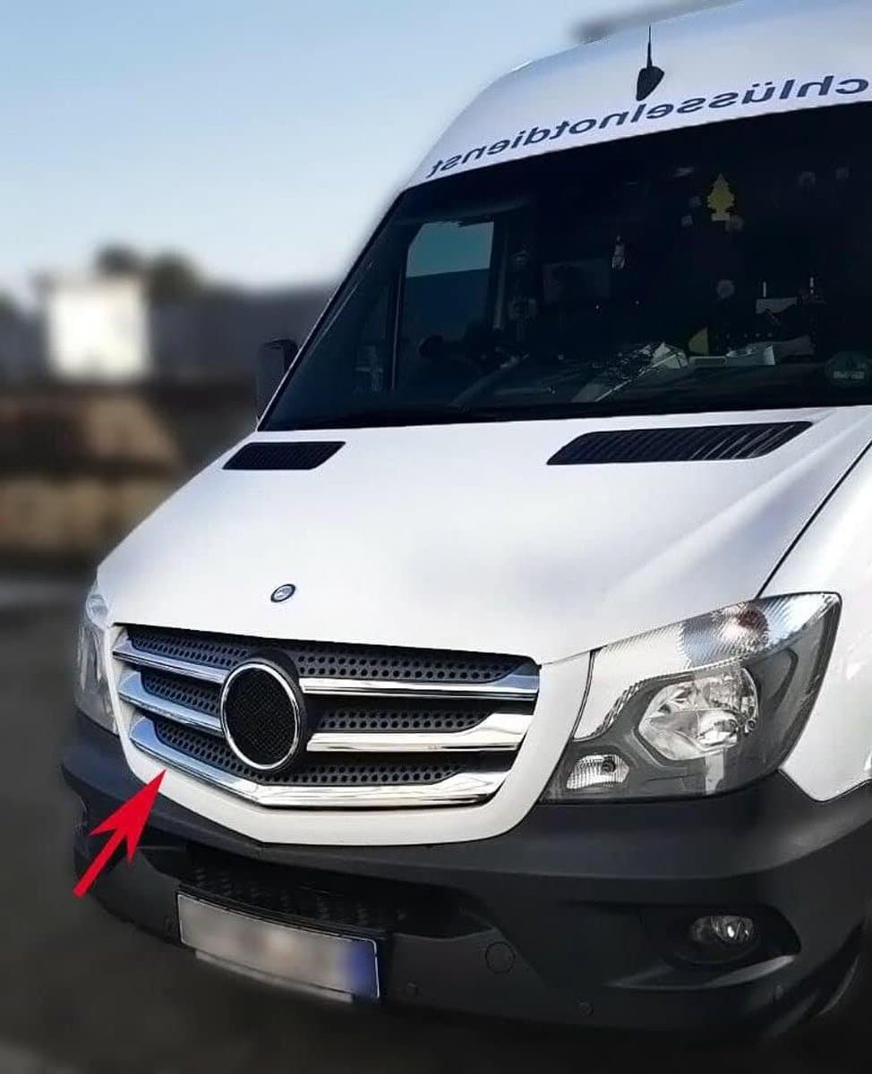 Radiatorgrille Sprinter - Grille strips - Auto styling - Roestvrij staal - 5-delig - Chroom
