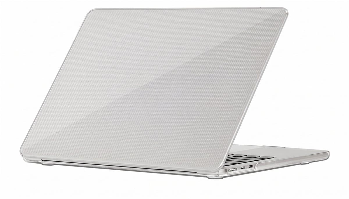 MYWAY, Hoesje voor MacBook Pro 16 inch Harde Getextureerde Antislip Model DotSkin, Transparant