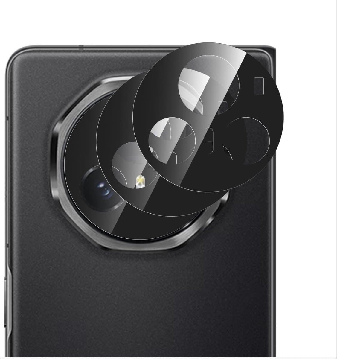 Allecto - Cameralensbeschermer - Volledige bescherming - HD-glas - Anti-vingerafdruk - Compatibel met Honor Magic V3 - Extra duurzaamheid
