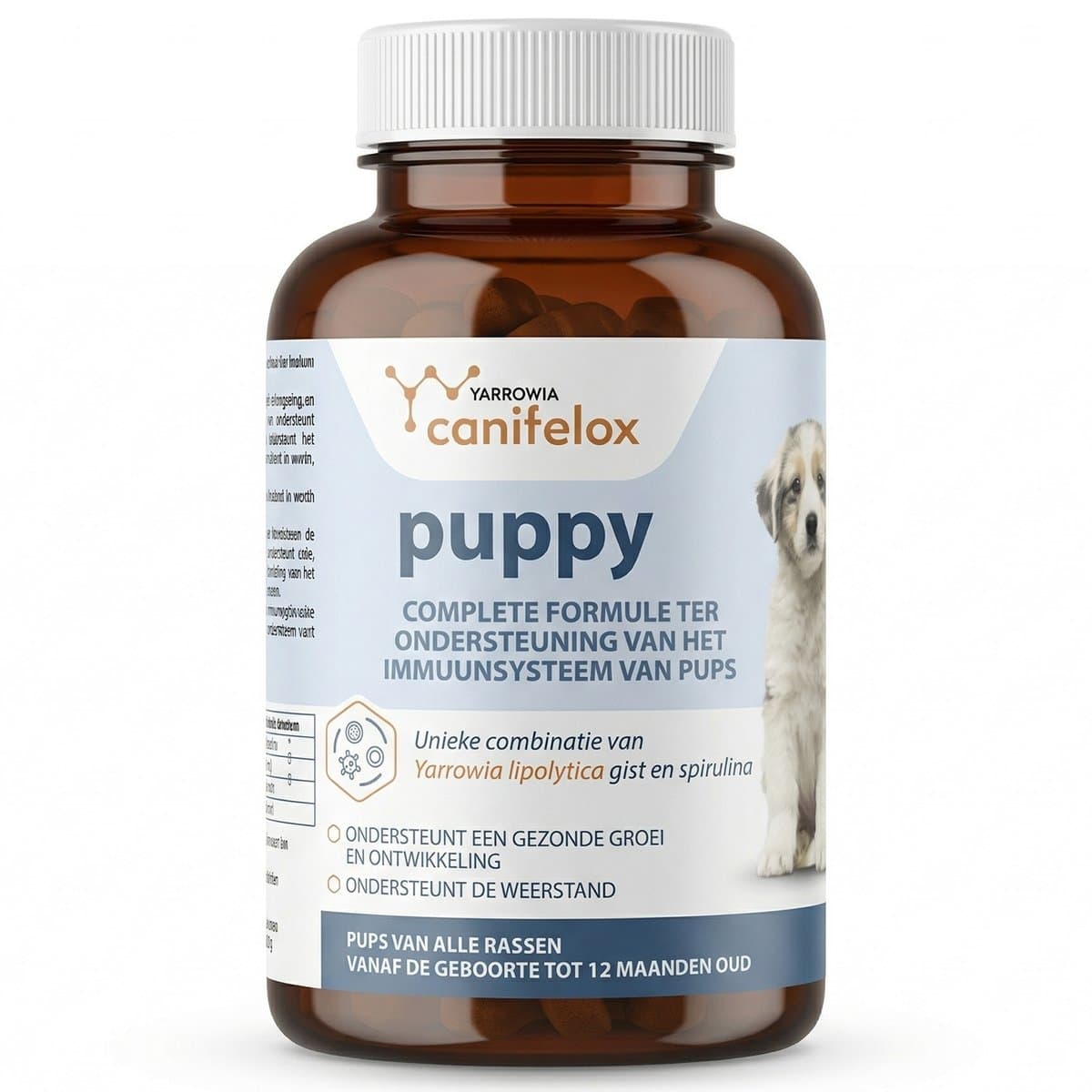 Canifelox Puppy 240g – Supplement voor Gezonde Groei & Weerstand – Ondersteunt het Immuunsysteem van Pups – Met Yarrowia Lipolytica Gist & Spirulina