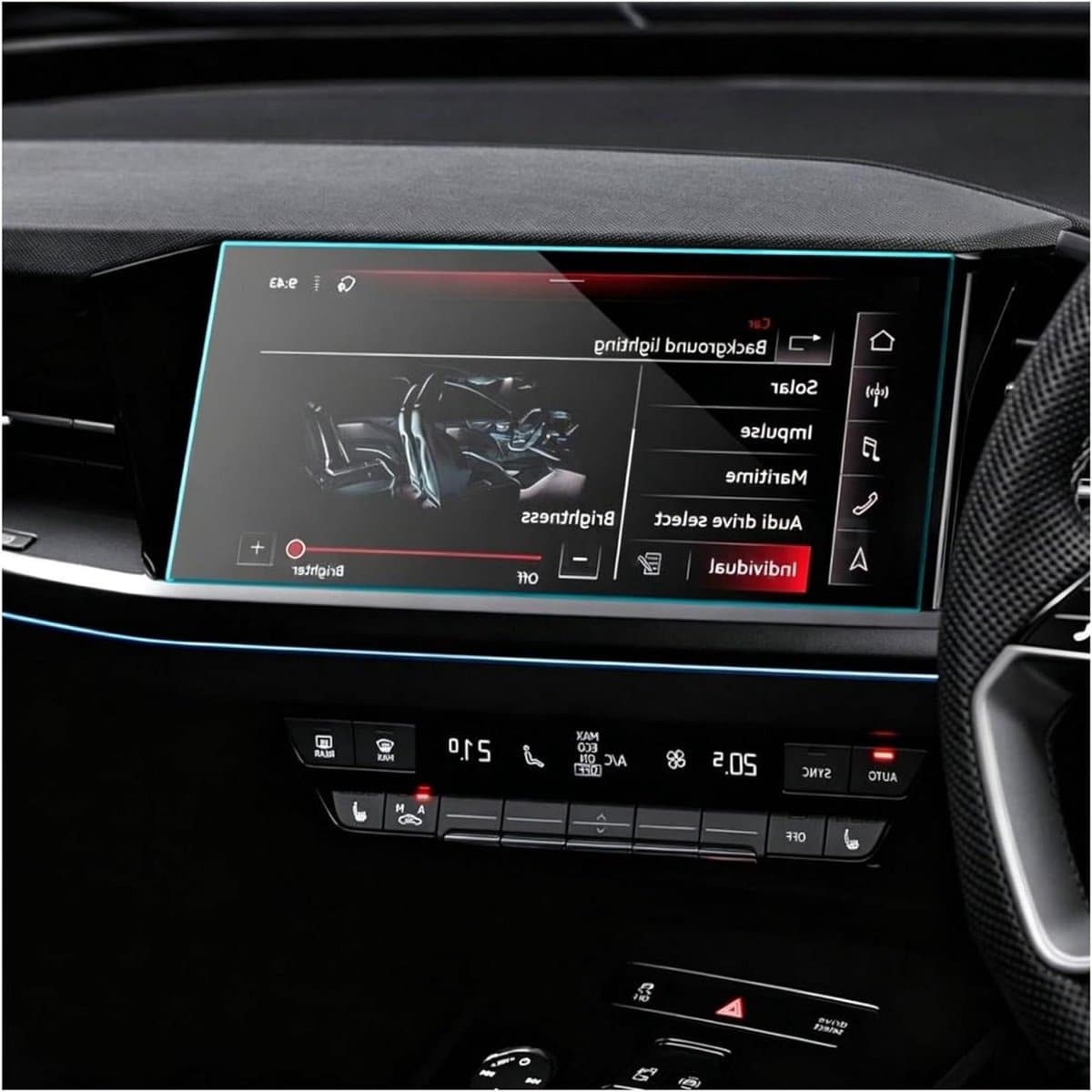 Navigatie Screenprotector - Display Folie - Auto Interieur Beschermen - Gehard Glas - 11.6 Inch - Transparant