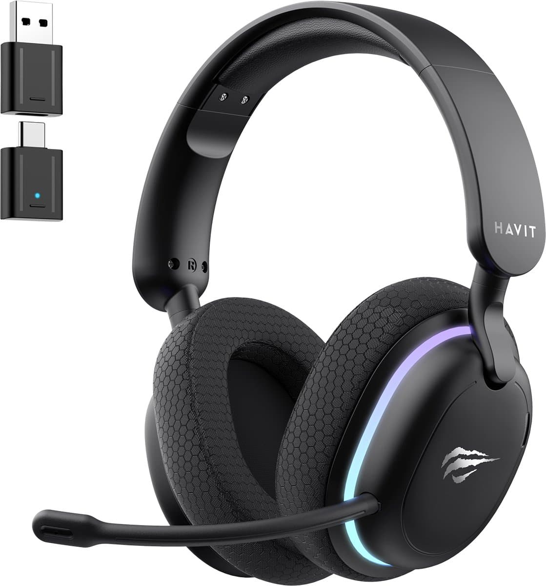 Gaming Headset Draadloos met Microfoon – PC PS5 Xbox Switch – Bluetooth – Havit