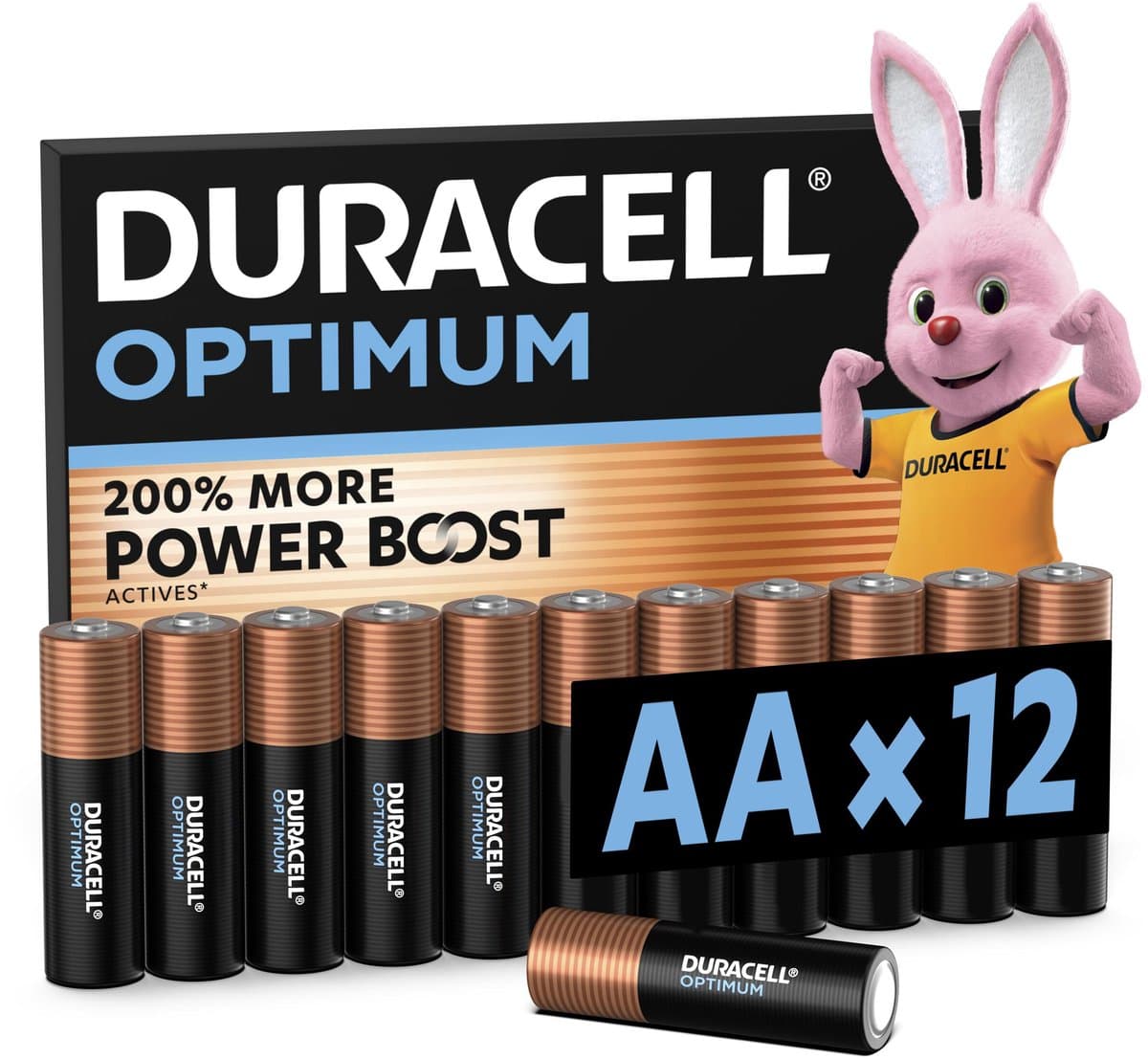 Duracell Optimum AA - alkaline batterijen - 1,5V, LR6 - 12 stuks