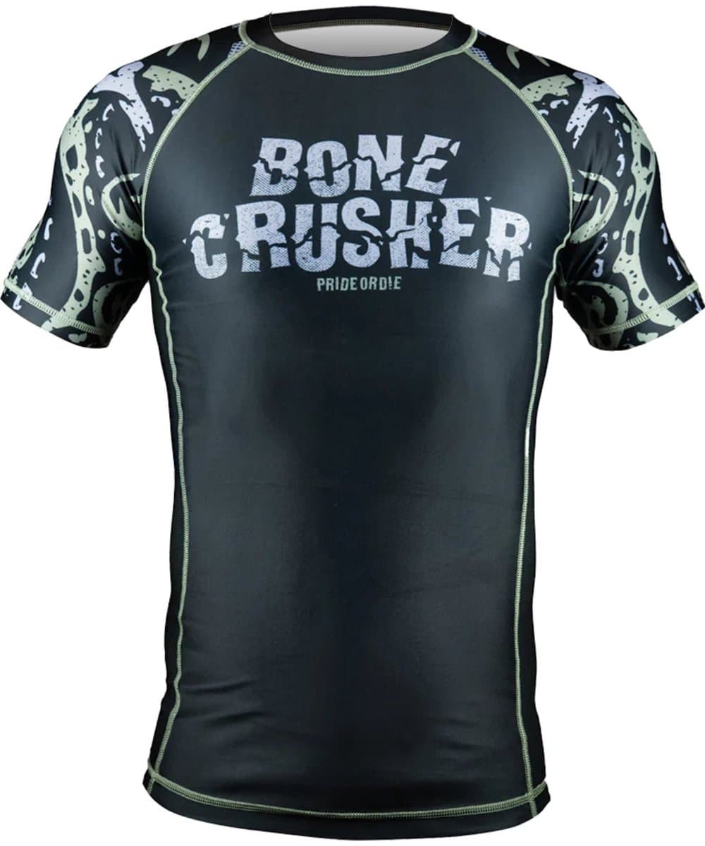 PRiDEorDiE Rash Guard Bone Crusher V.2 Black - S