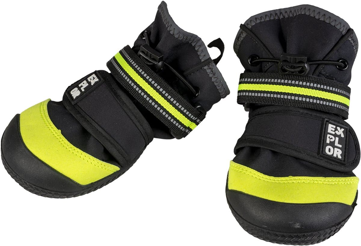 Duvoplus - Dierenkleding - Hond - Gear Hondenschoentjes 4st - M - 6,4x8,9cm Zwart - 4st