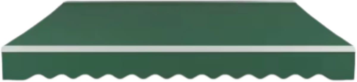 Terras zonnescherm handmatig - Met opbouw frame - Zonneluifel - Balkon of tuin - 250x200cm - UV50+ - Groen - Met arm - Polyester doek