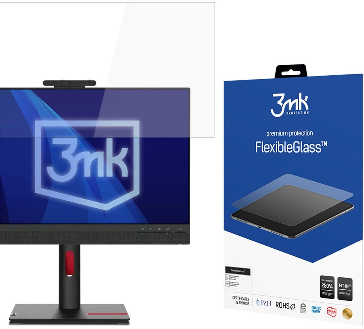 3Mk Protection Beschermingsglas Voor Thinkcentre 25 Inch Monitor Flexibleglass