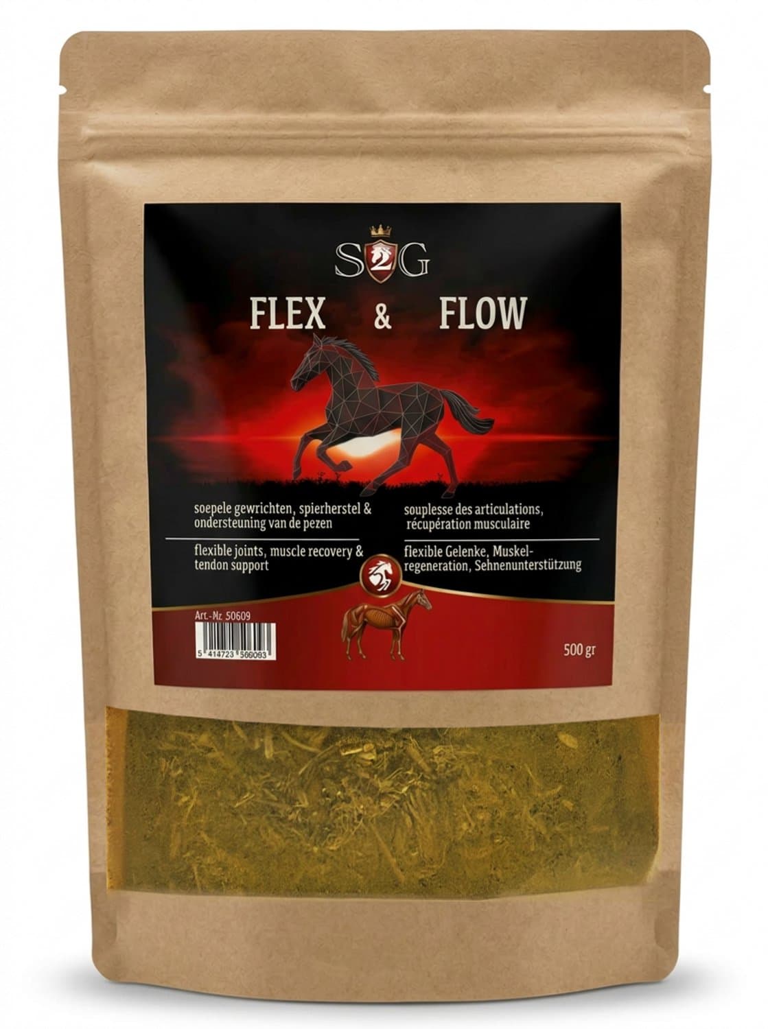 S2G Flex & Flow - 500 g - Kruidenmix paard - Gewrichten en pezen