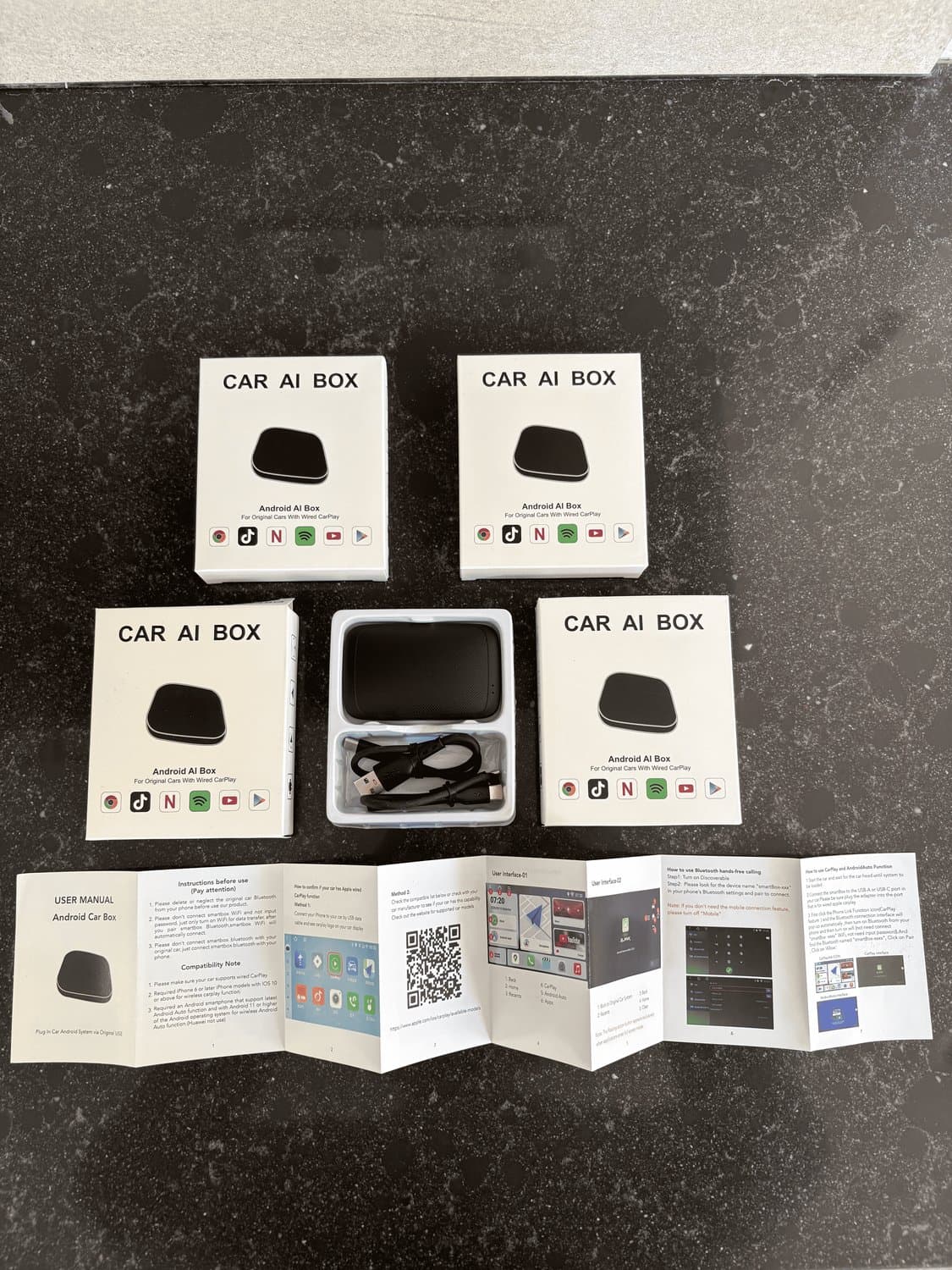 Youtube & Netflix AI-Carplay Box (ook Android) - Auto TV Box - 2GB-16GB