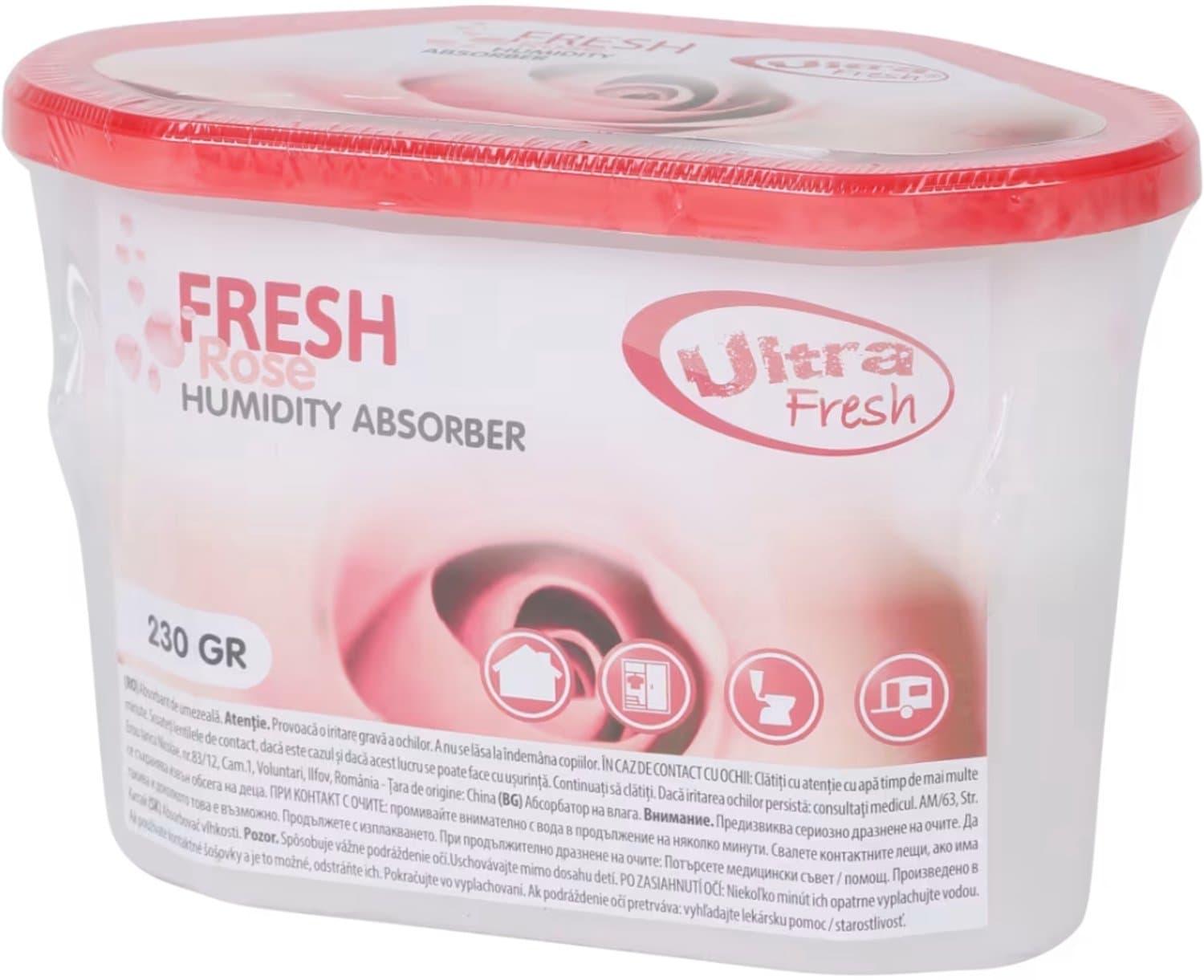 Ultra Fresh vochtvanger 230 gram - Rose – rood