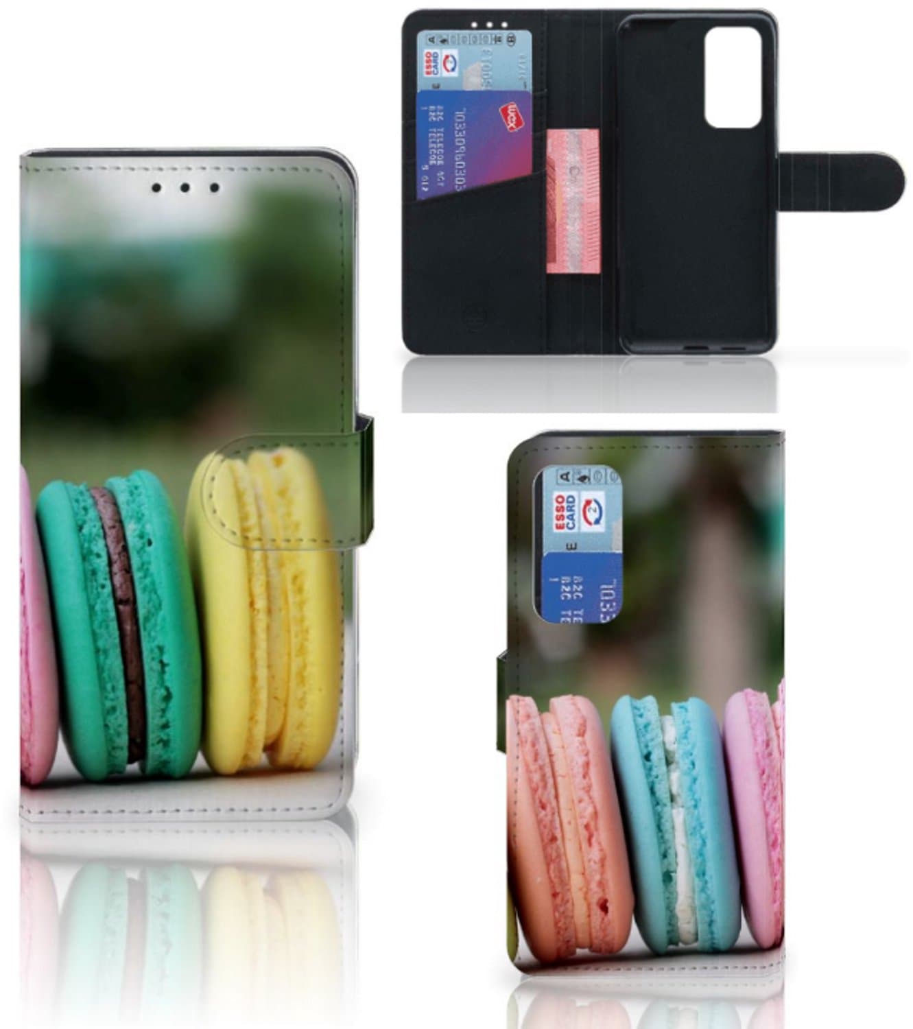 Book Case voor Huawei P40 Book Cover Macarons