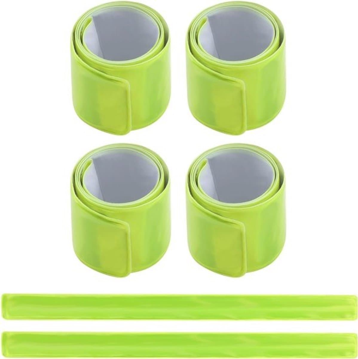 Reflectorbanden voor Fietsers - 6 Stuks Groene Reflectoren voor Verhoogde Zichtbaarheid