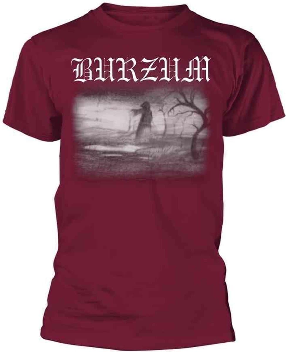 Burzum Unisex Tshirt -XL- ASKE 2013 (MAROON) Bordeaux rood