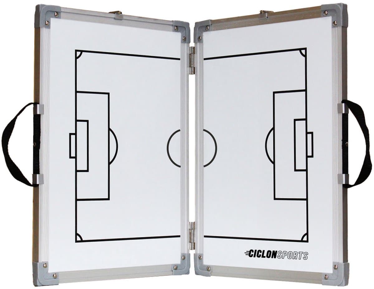 Ciclón Sports - Coachbord voetbal inklapbaar - 60 x 90 cm - Tactiekbord voetbal met draagtas