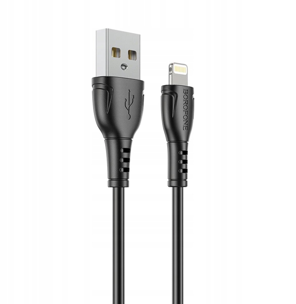 Borofone USB-A naar Lightning Kabel 1m Zwart - Snel Laden