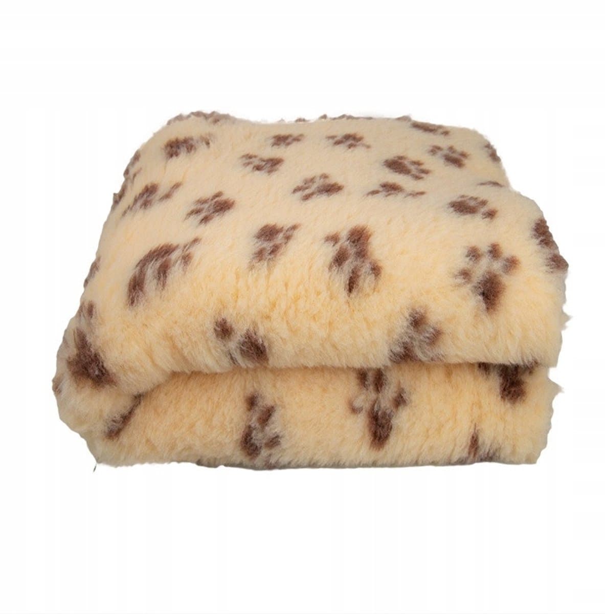 Droogbed Man 28mm Antislip Crème met Bruine Pootjes 75x50cm