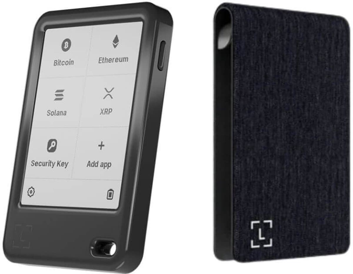 Ledger Nano Gen 5 + Magnet Folio Business Charcoal - Voordeelbundel - Hardware Wallet set - Magnetische case