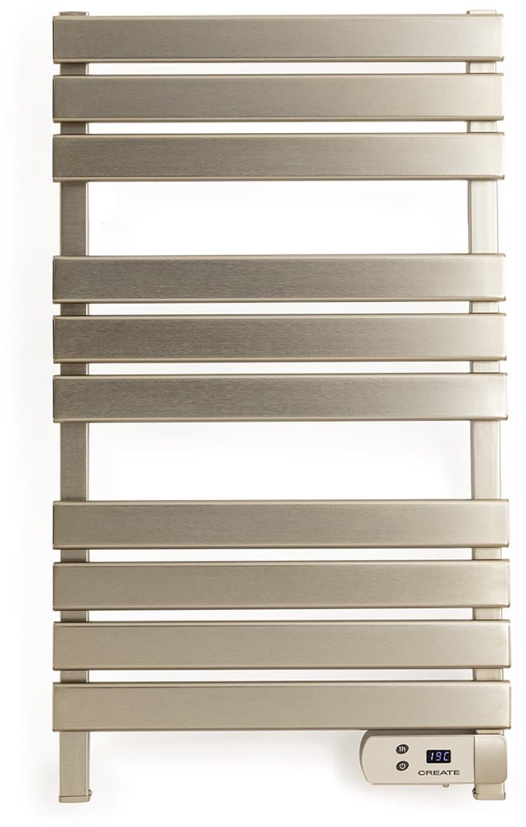 CREATE - Elektrische handdoekhouder 500W - Roestvrij staal - Zonder benen - Zonder plank - WARM TOWEL