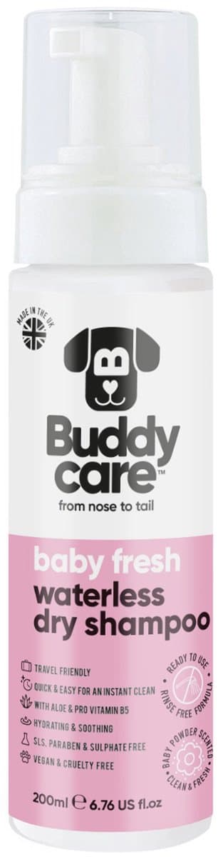 Buddycare droogshampoo voor honden Baby Fresh 200ml