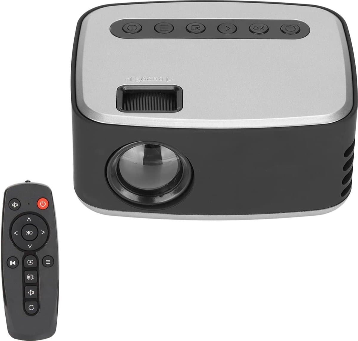 Draagbare Full HD 1080P-videoprojector - Slimme LED-projector - Ingebouwde Luidspreker - Thuisbioscoopprojector - Compatibel met Smartphone - Mini-projector - HDMI - AV - USB - PS4 - tv-stick .