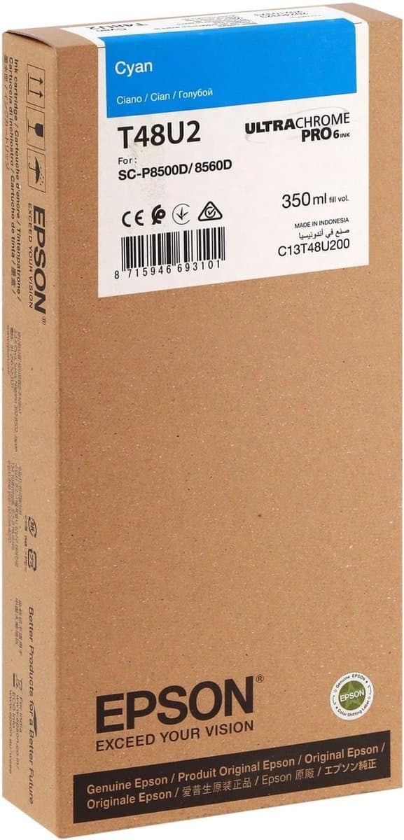 Epson UltraChrome PRO6 inktcartridge 1 stuk origineel normaal rendement cyaan