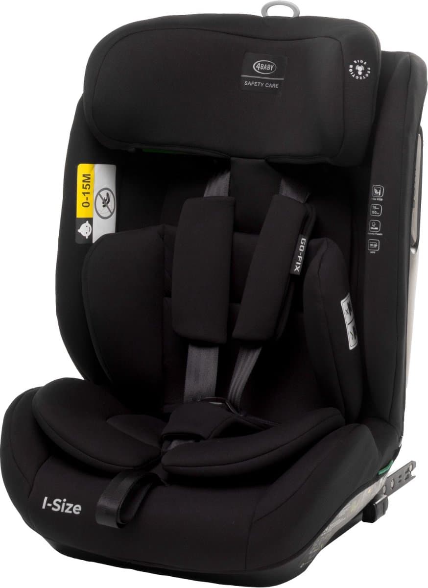 4Baby Go-Fix Black 76-150 cm i-Size Autostoel
