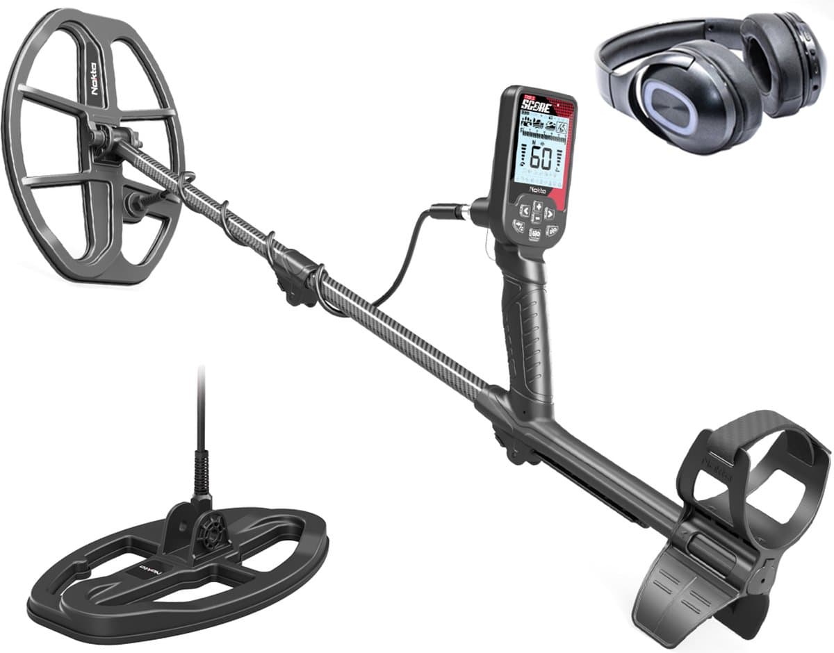 Nokta Triple Score metaaldetector Pro aanbieding met veel accessoires